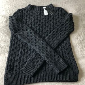 NWT Theory Black Koralyn Textured Sweater (S)